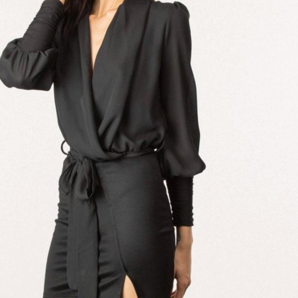 Long Sleeve Black Dress